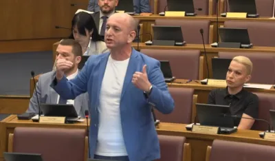 Milan Knežević u Skupštini