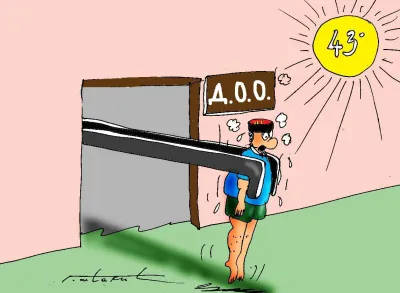 Karikatura Dana - Autor: Goran &Scaron;ćekić