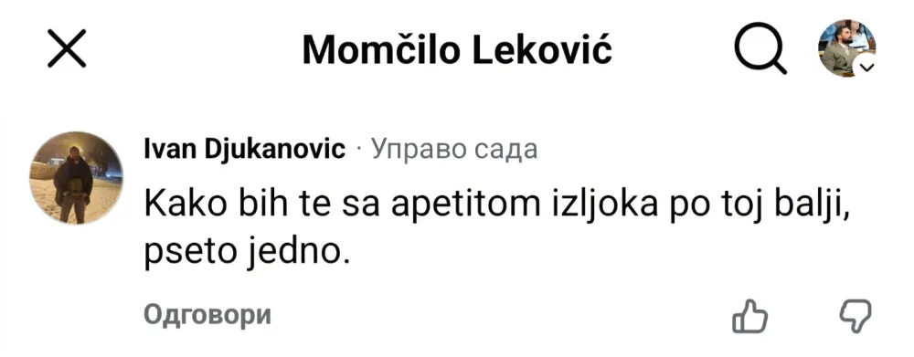 Leković podnio prijavu zbog&nbsp;prijetećih i uvredljivih komentara
