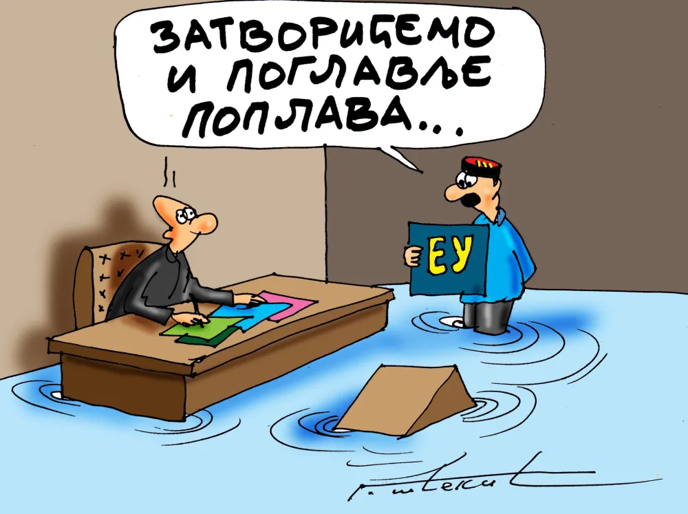 Karikatura Dana - Autor: Goran &Scaron;ćekić