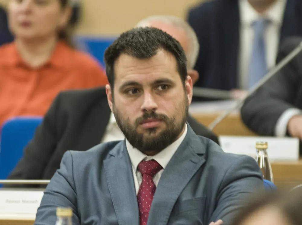 Stefan Ve&scaron;ović, sjednica skupstine glavnog grada