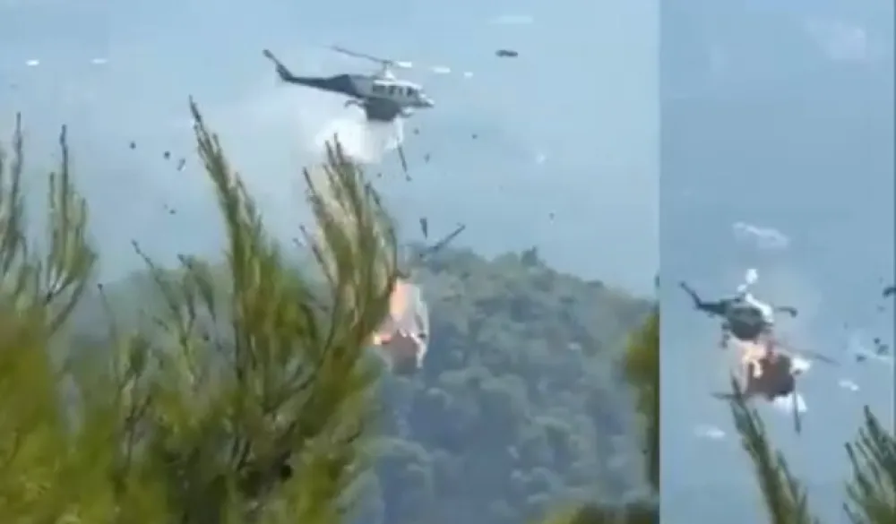 Sudarila se dva helikoptera za ga&scaron;enje požara u Grčkoj, poginuli pilot i kopilot