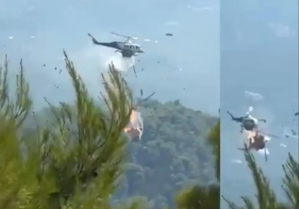 Sudarila se dva helikoptera za ga&scaron;enje požara u Grčkoj, poginuli pilot i kopilot