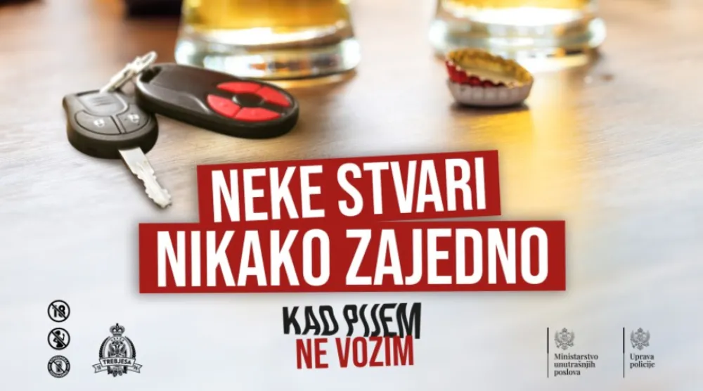 Nastavlja se kampanja "Kad pijem ne vozim": Odgovornost počinje prije nego &scaron;to sjednemo za volan