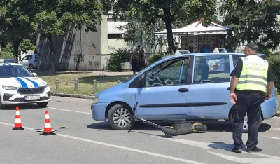 Nik&scaron;ić: U sudaru automobila i trotineta povrijeđena jedna osoba