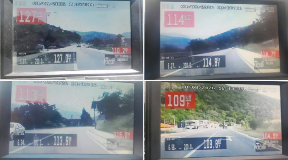Uhap&scaron;ena četiri vozača: Vozili preko 100 kilometara na sat