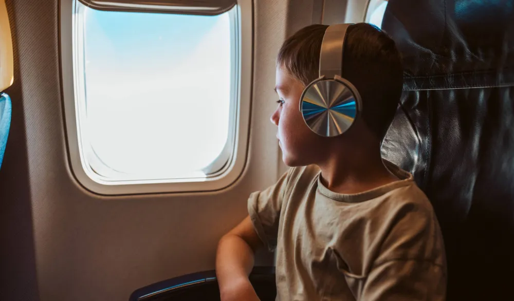Dijete u avionu, ilustracija