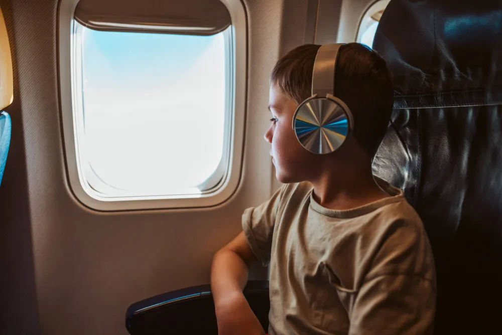 Dijete u avionu, ilustracija