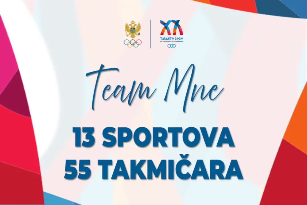 Svečani ispraćaj crnogorskih sportista na Mediteranske igre u subotu