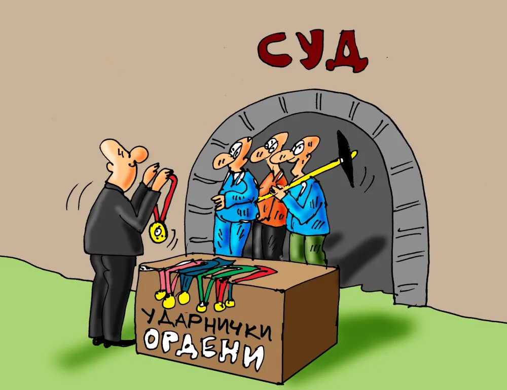 Karikatura Dana - Autor: Goran &Scaron;ćekić
