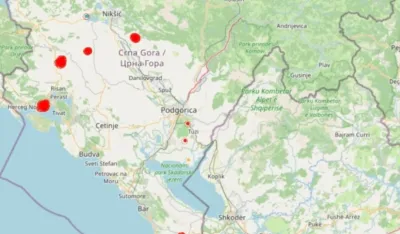 MUP: Požari u Herceg Novom, Ulcinju i Nik&scaron;iću pod kontrolom, u Baru i Sutomoru skoro uga&scaron;eni