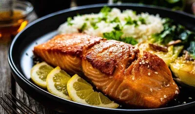 Losos u umaku od limuna i maslaca