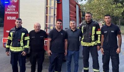 Beranski vatrogasci evakuisali ženu i dijete i pomogli u ga&scaron;enju požara kod Virpazara