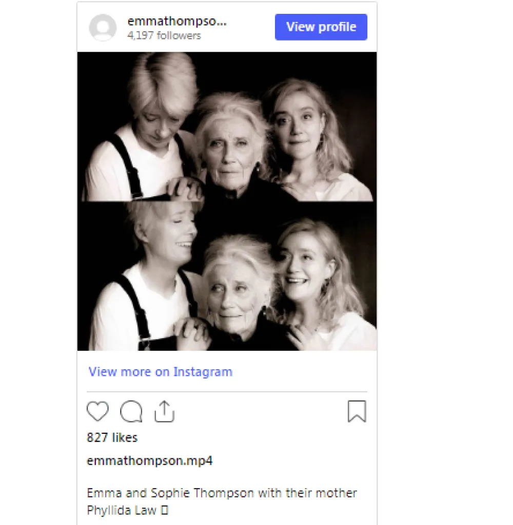 Preminula majka Eme Tompson