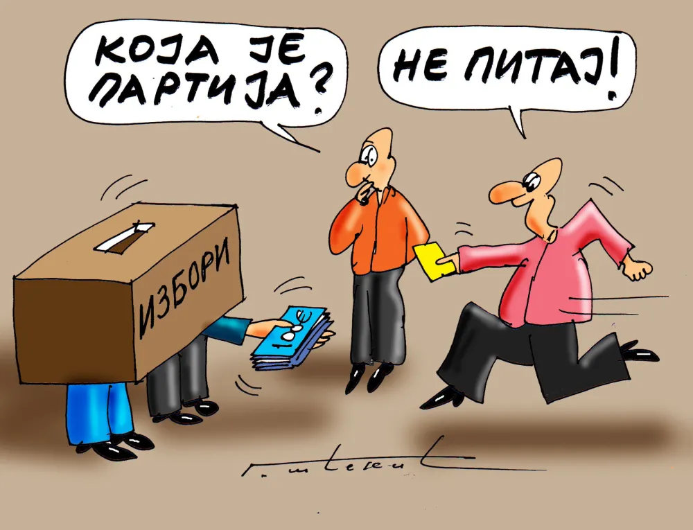 Karikatura Dana - Autor: Goran &Scaron;ćekić