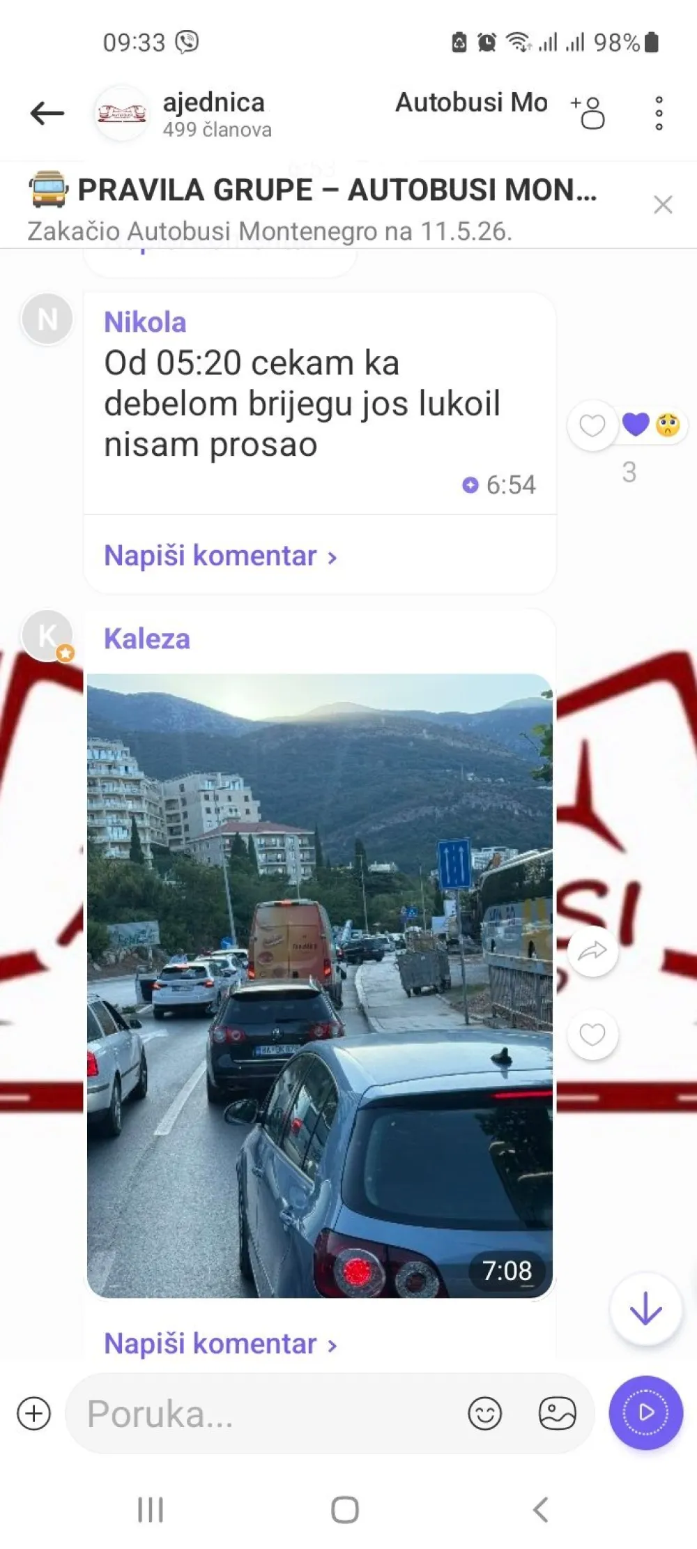 Parking aerodroma u Tivtu zastiđe države