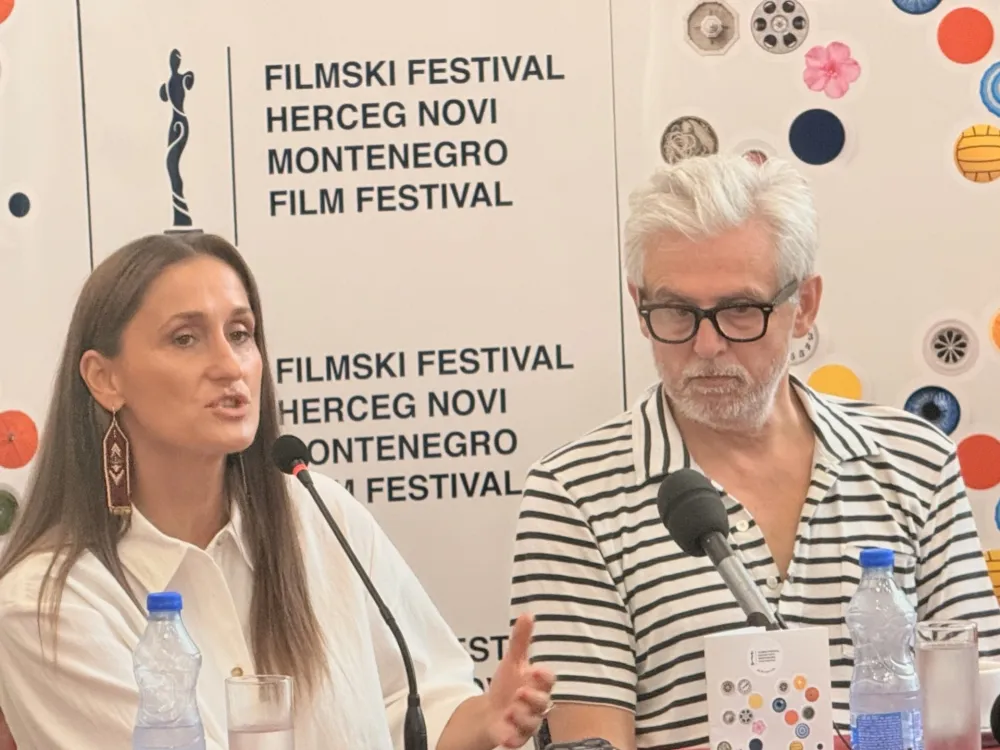 Marijana Janković i Dejan Čukić na pres konferenciji