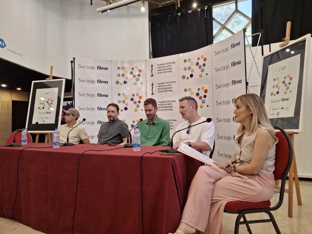 Detalj s konferencije za novinare u Dvorani "Park"