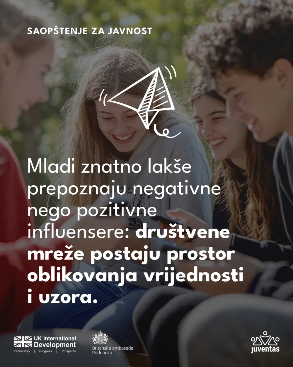 Istraživanje Juventasa: Mladi znatno lak&scaron;e prepoznaju negativne nego pozitivne influensere
