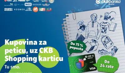 CKB Shopping kartica donosi popuste do 75% i plaćanje do 24 rate
