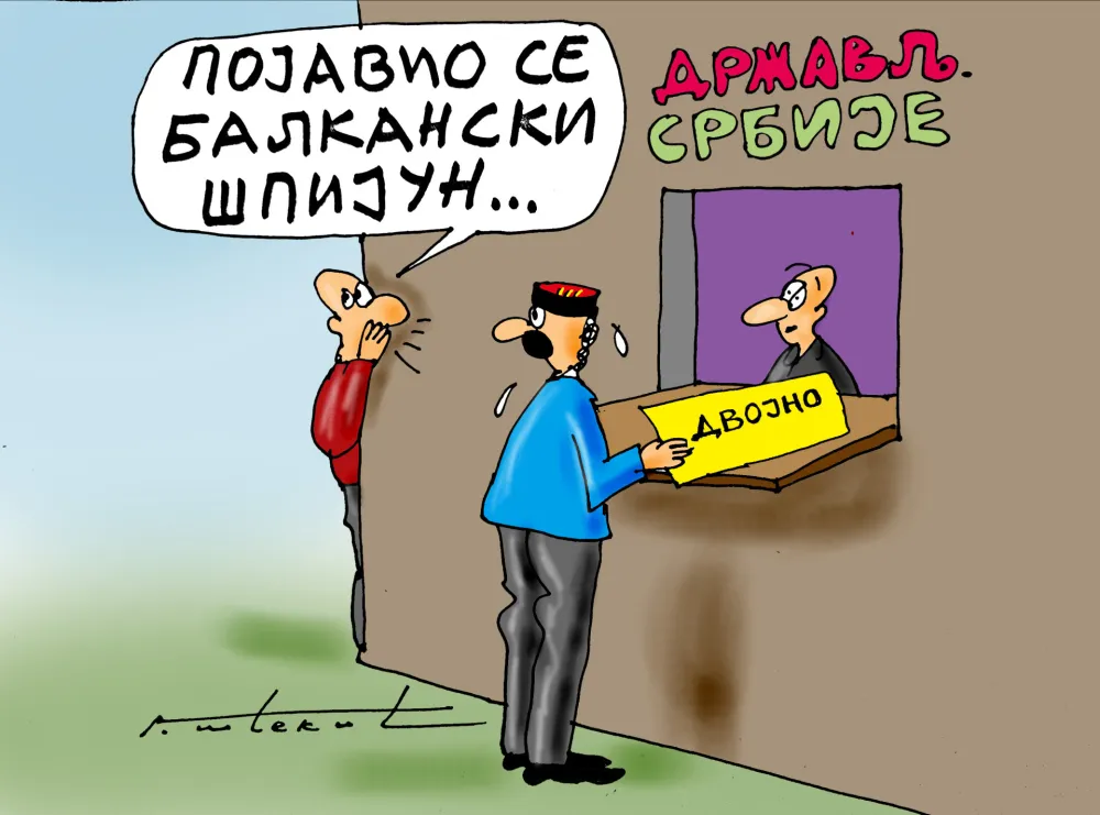 Karikatura Dana - Autor: Goran &Scaron;ćekić