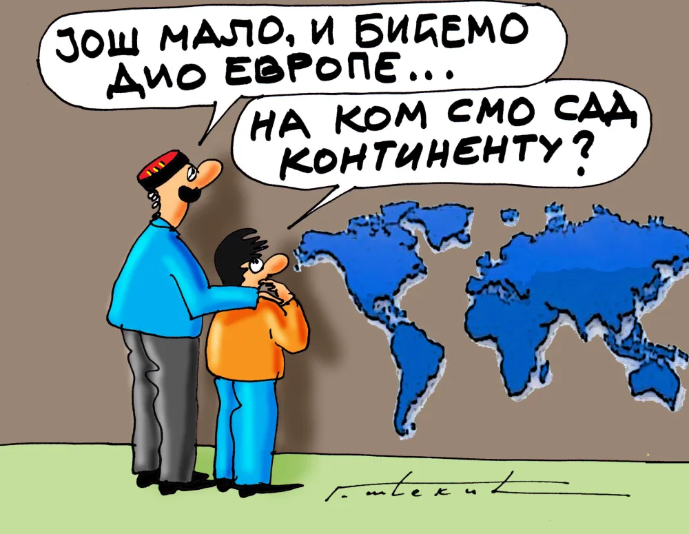 Karikatura Dana - Autor: Goran &Scaron;ćekić