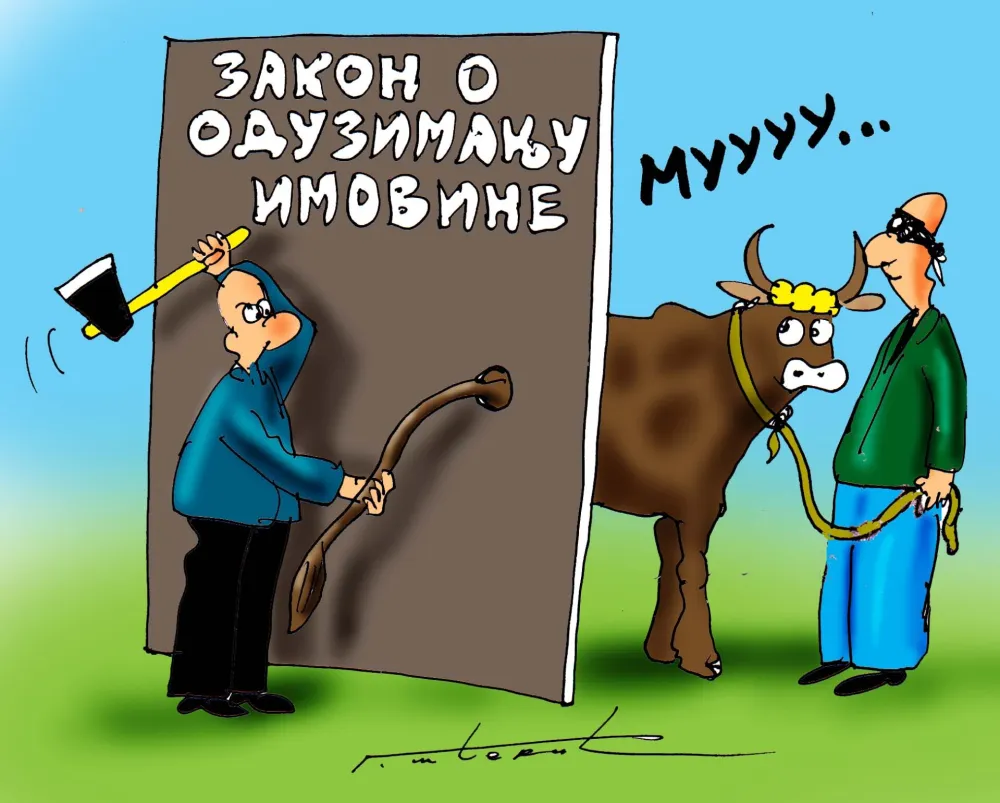 Karikatura Dana - Autor: Goran &Scaron;ćekić