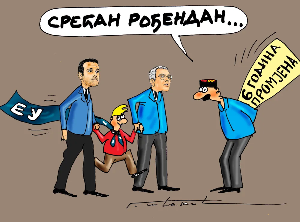 Karikatura Dana - Autor: Goran &Scaron;ćekić