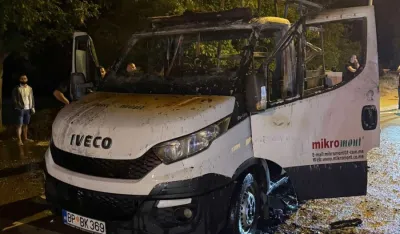 Požar na teretnom vozilu
