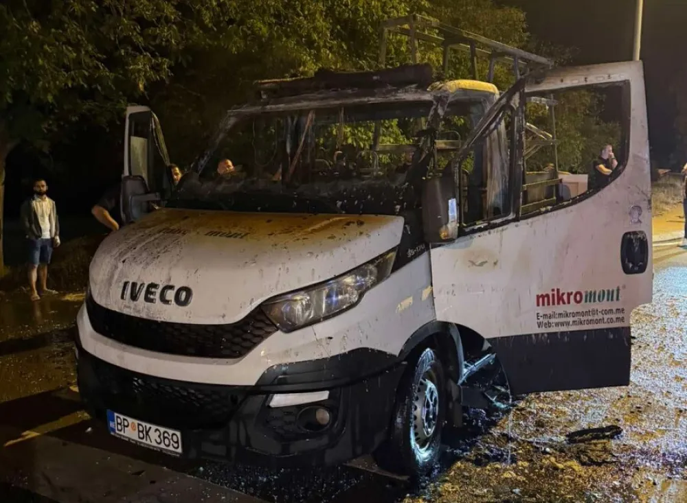 Požar na teretnom vozilu