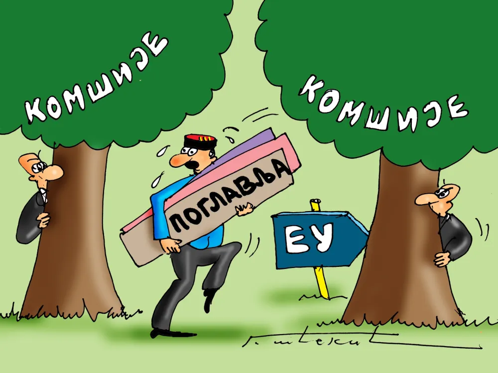 Karikatura Dana - Autor: Goran &Scaron;ćekić