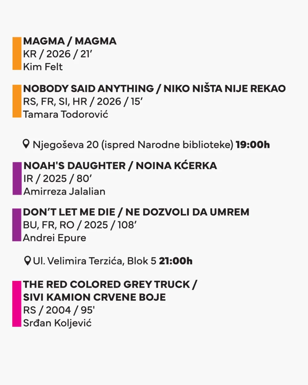 DANAS NA PROGRAMU