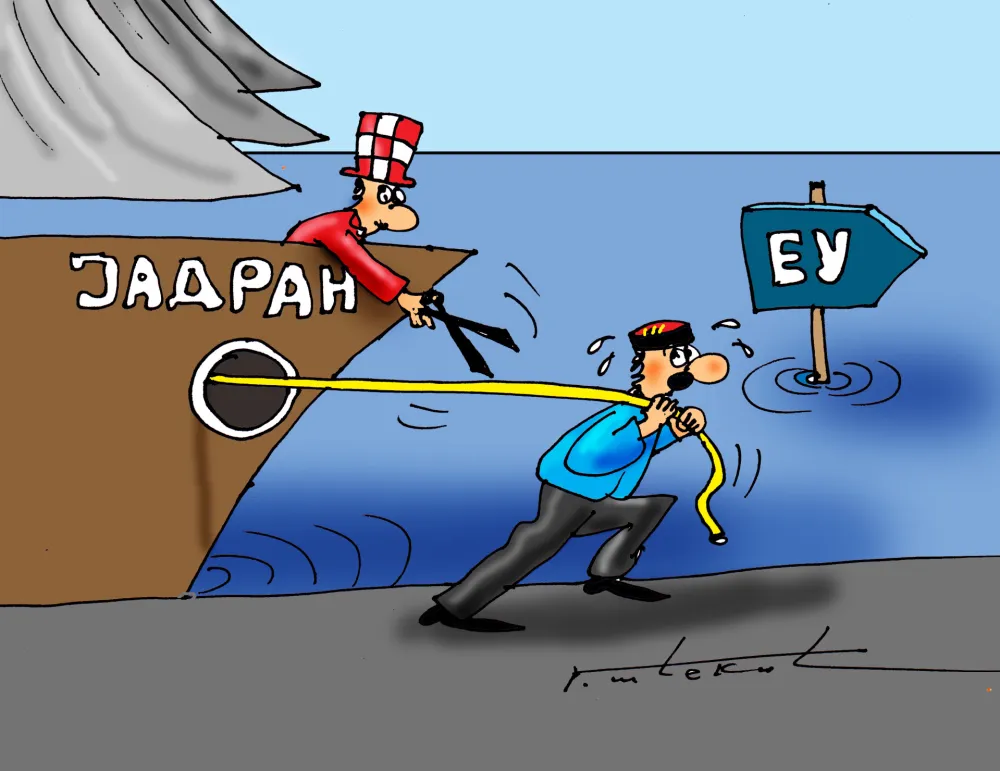 Karikatura Dana - Autor: Goran &Scaron;ćekić