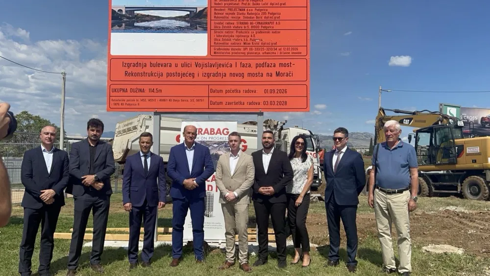 Izgradnja mosta u Podgorici
