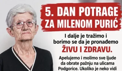 Potraga za Milenom Purić jo&scaron; uvijek traje