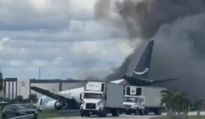 Teretni avion u Majamiju izletio sa piste nakon slijetanja