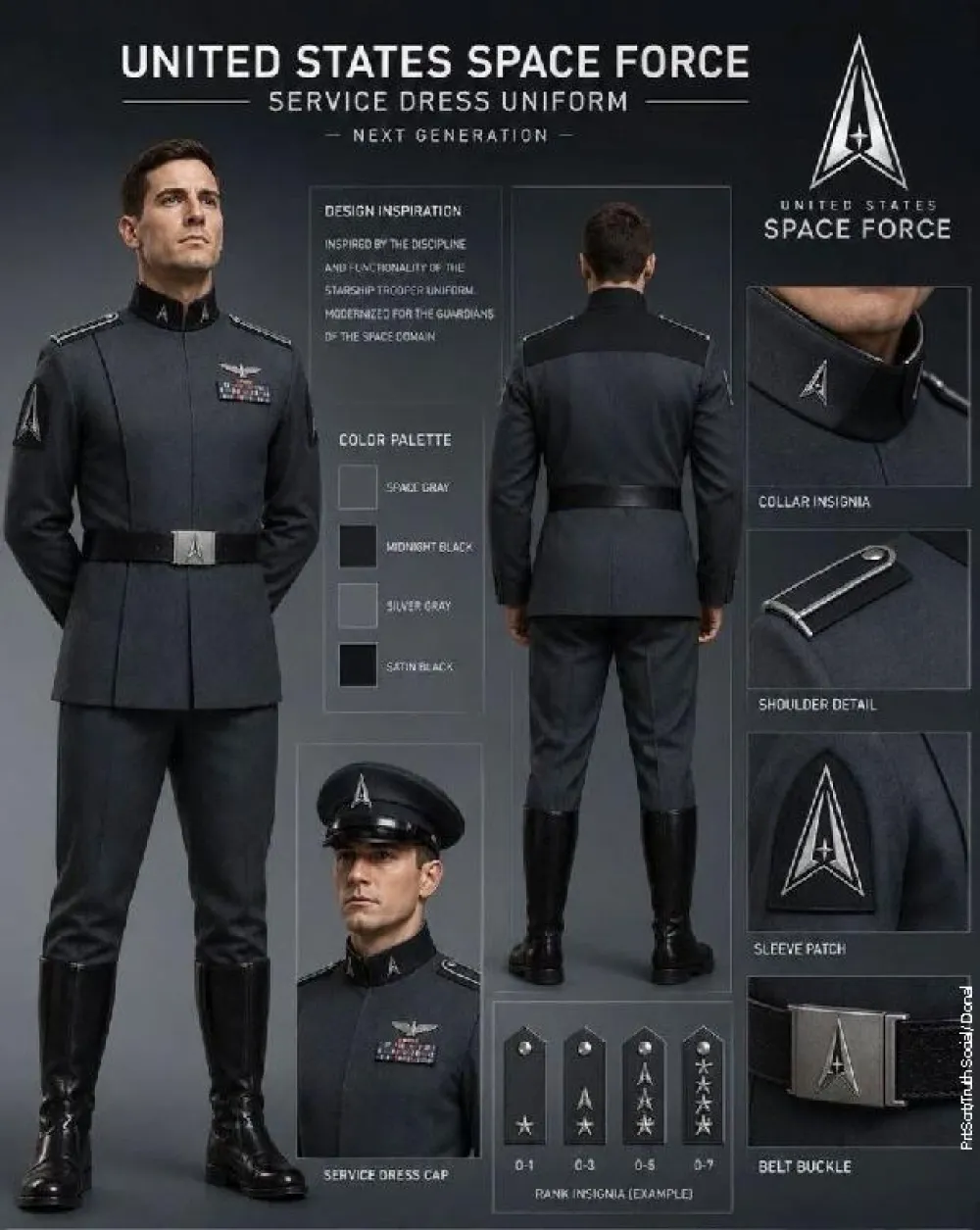 Novi dizajn uniformi Svemirskih snaga