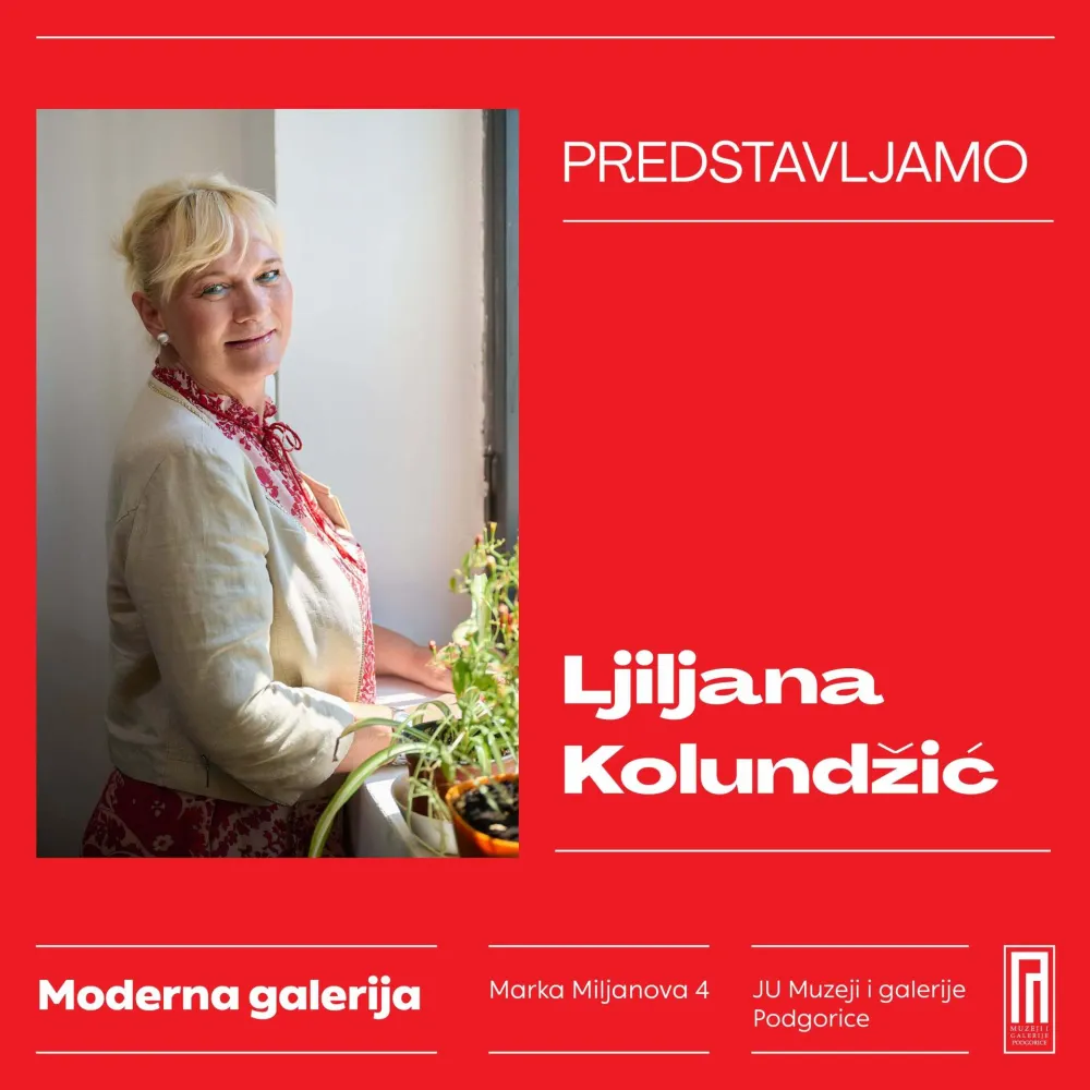 Vizual za izložbu Ljiljane Kolundžić