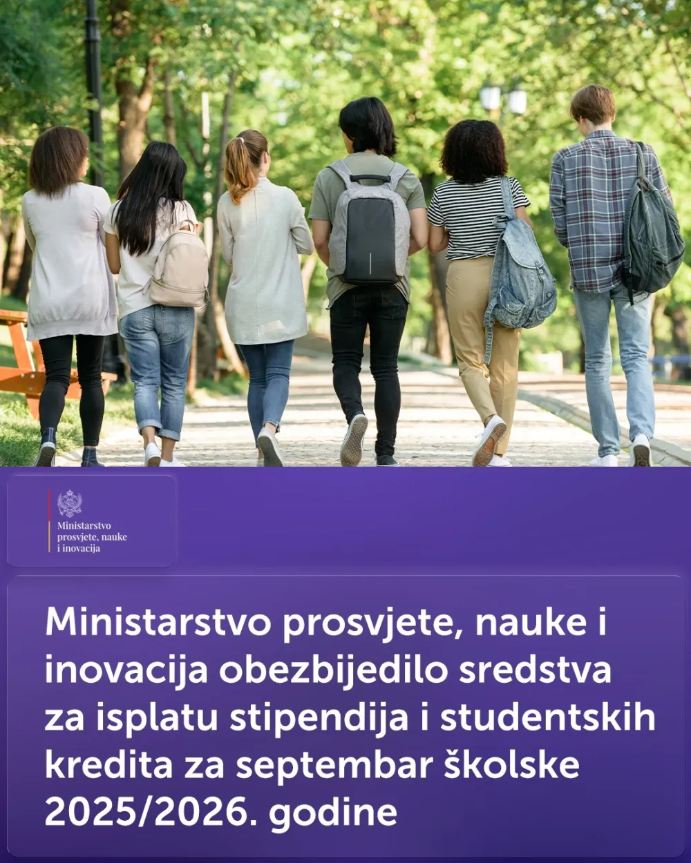 MPNI&nbsp;obezbijedilo sredstva za stipendije i studentske kredite