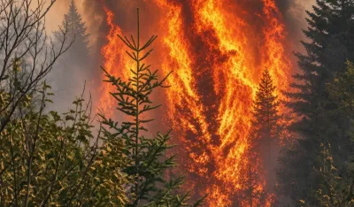 Vjetar raspirio vatru na području Nik&scaron;ića i &Scaron;avnika&nbsp;koja se približava kućama