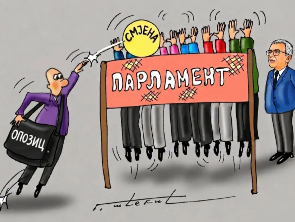 Karikatura Dana - Autor: Goran &Scaron;ćekić