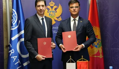 Potpisan Memorandum o razumijevanju MUP-a i IOM-a: Unapređenje saradnje u oblasti migracija i granične bezbjednosti