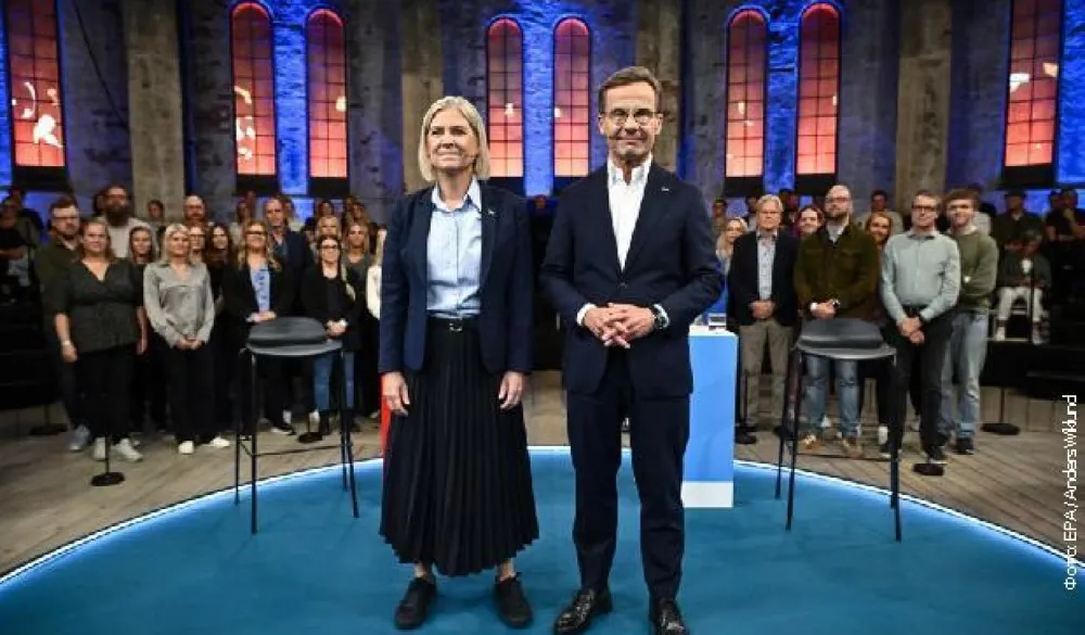 Magdalena Anderson (Socijaldemokrate) i Ulf Kristerson (Moderati)