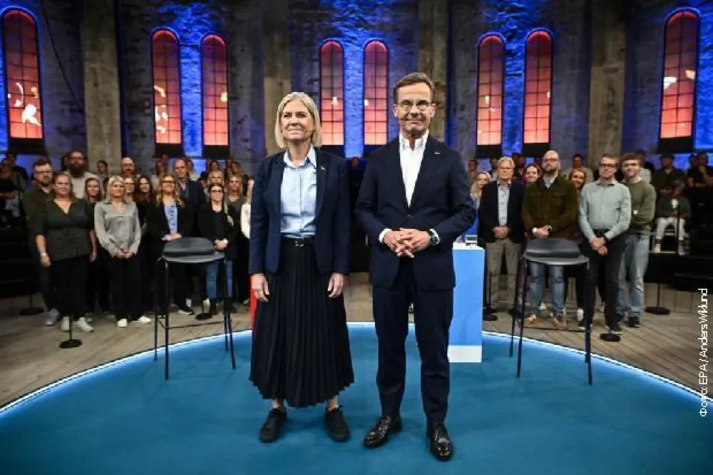 Magdalena Anderson (Socijaldemokrate) i Ulf Kristerson (Moderati)