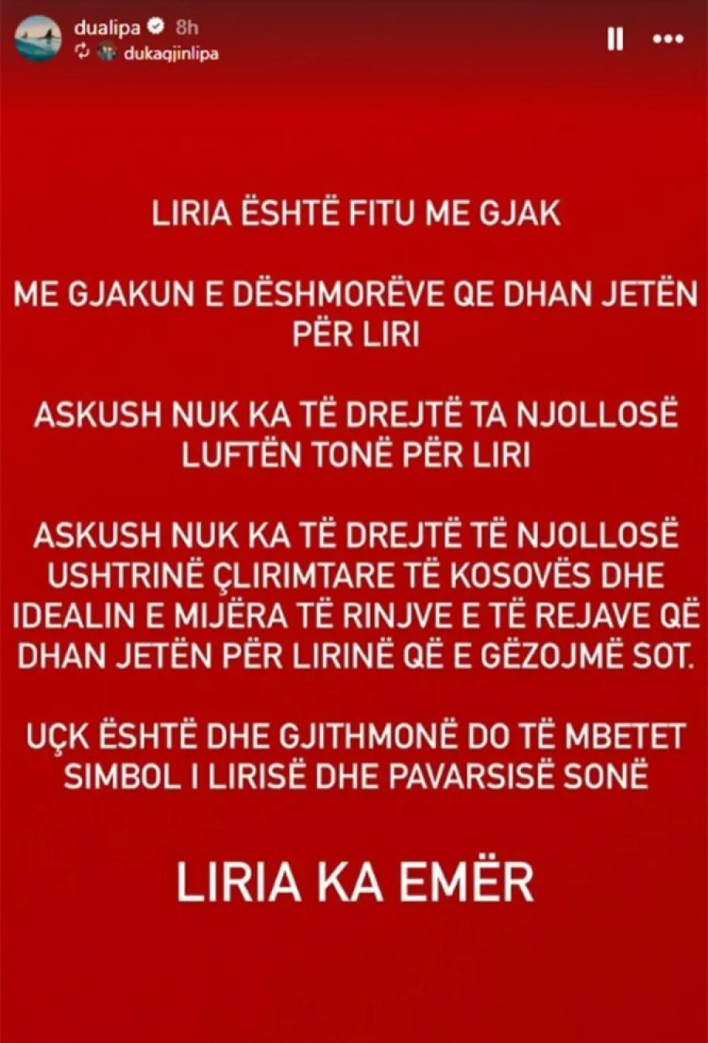 Objava Dua Lipe