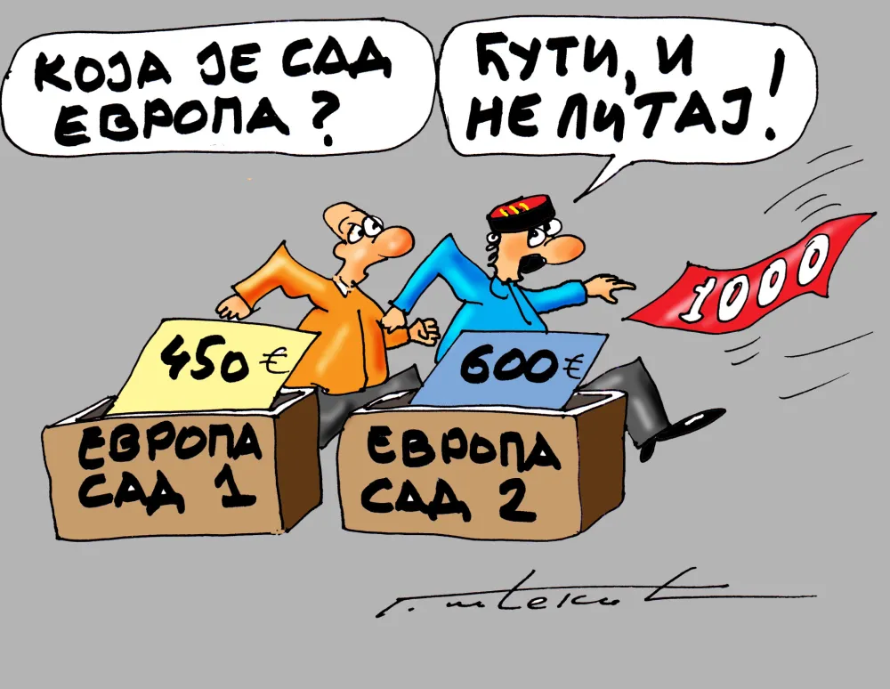 Karikatura Dana - Autor: Goran &Scaron;ćekić