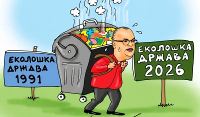 Goran &Scaron;ćekić karikatura Dana