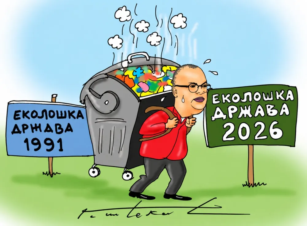 Goran &Scaron;ćekić karikatura Dana