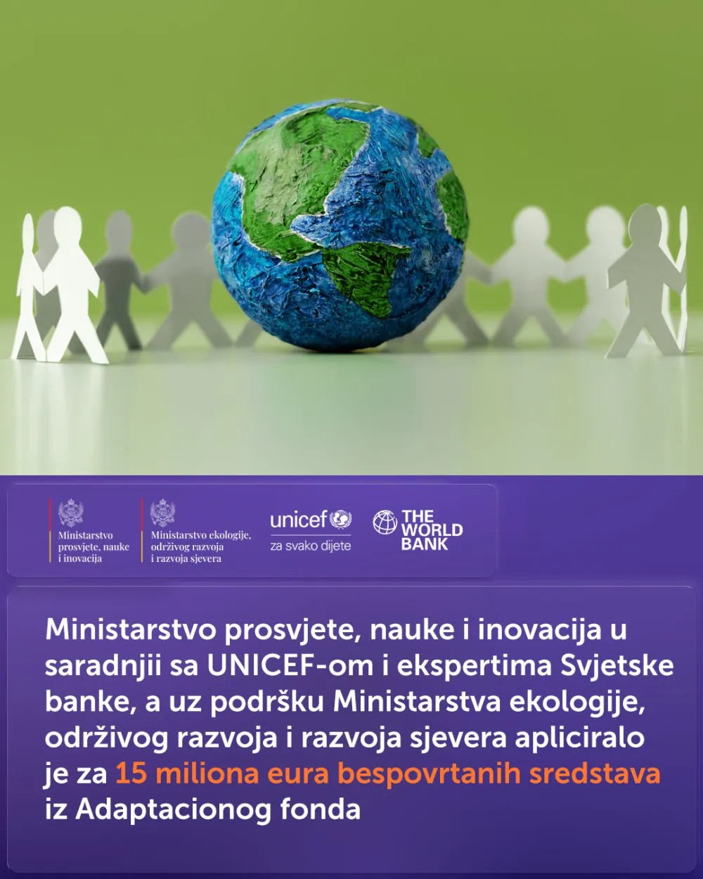 MPNI apliciralo za bespovratnih 15 miliona dolara iz Adaptacionog fonda